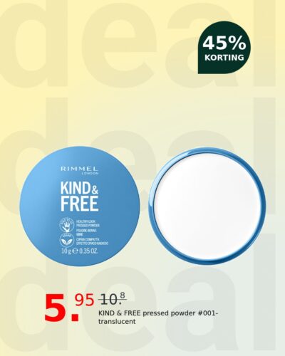 KIND & FREE pressed powder #001-translucent