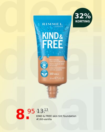 KIND & FREE skin tint foundation #160-vanilla