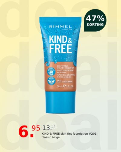 KIND & FREE skin tint foundation #201-classic beige