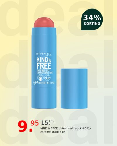 KIND & FREE tinted multi stick #001-caramel dusk 5 gr