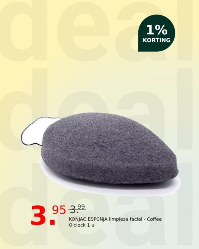 KONJAC ESPONJA limpieza facial - Coffee O'clock 1 u