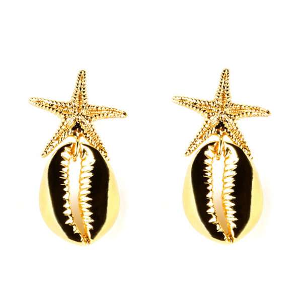 Shabama FORNELLS earrings #shiny gold 1 u