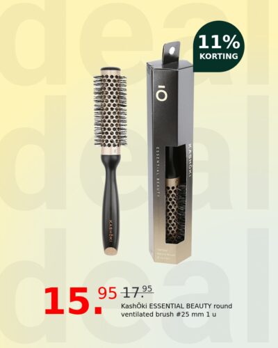 KashŌki ESSENTIAL BEAUTY round ventilated brush #25 mm 1 u