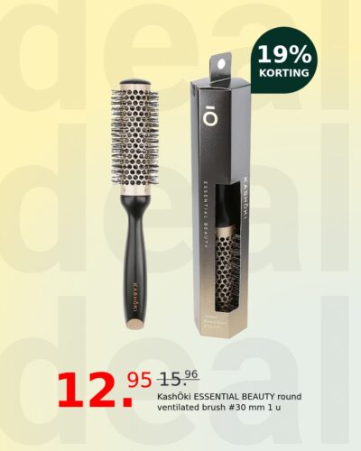 KashŌki ESSENTIAL BEAUTY round ventilated brush #30 mm 1 u