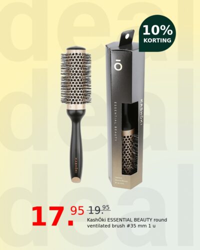 KashŌki ESSENTIAL BEAUTY round ventilated brush #35 mm 1 u