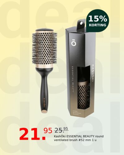 KashŌki ESSENTIAL BEAUTY round ventilated brush #52 mm 1 u