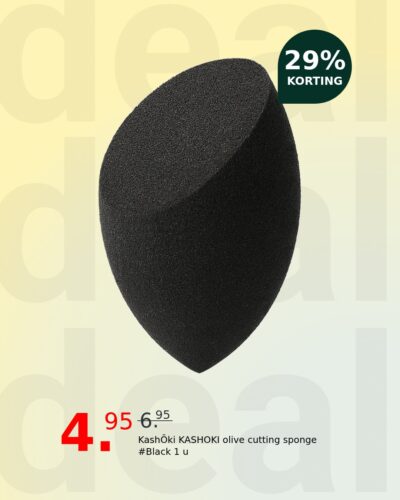 KashŌki KASHOKI olive cutting sponge #Black 1 u