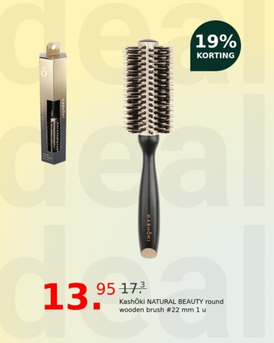 KashŌki NATURAL BEAUTY round wooden brush #22 mm 1 u