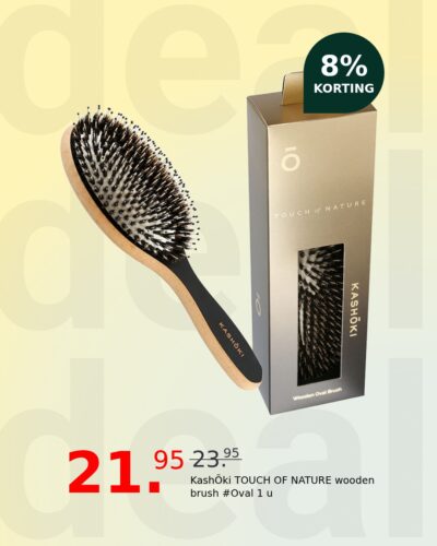 KashŌki TOUCH OF NATURE wooden brush #Oval 1 u