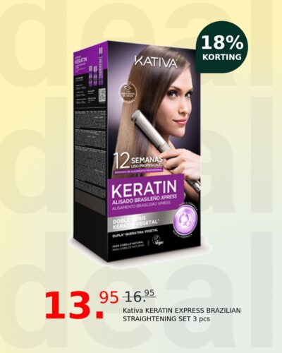 Kativa KERATIN EXPRESS BRAZILIAN STRAIGHTENING SET 3 pcs