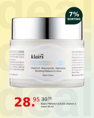 Klairs FRESHLY JUICED vitamin e mask 90 ml