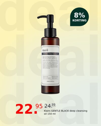 Klairs GENTLE BLACK deep cleansing oil 150 ml