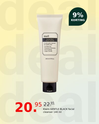 Klairs GENTLE BLACK facial cleanser 140 ml