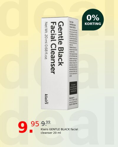 Klairs GENTLE BLACK facial cleanser 20 ml
