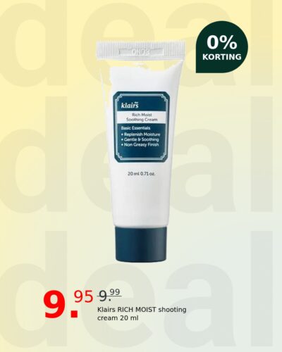 Klairs RICH MOIST shooting cream 20 ml