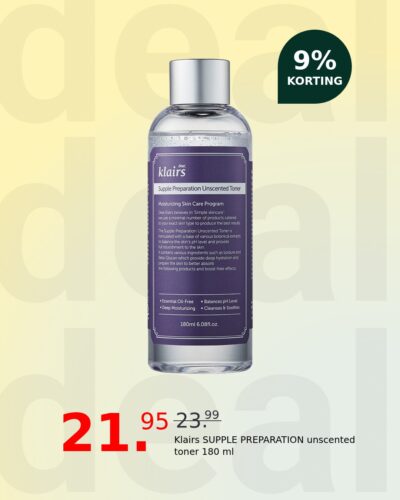 Klairs SUPPLE PREPARATION unscented toner 180 ml