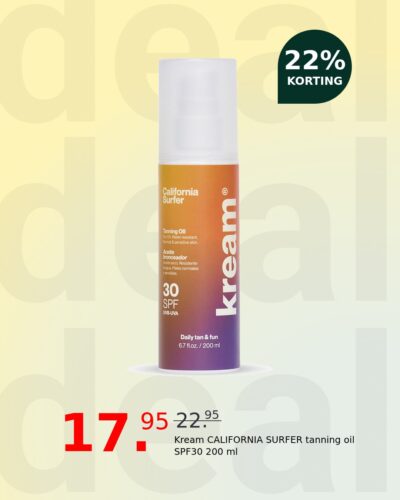 Kream CALIFORNIA SURFER tanning oil SPF30 200 ml