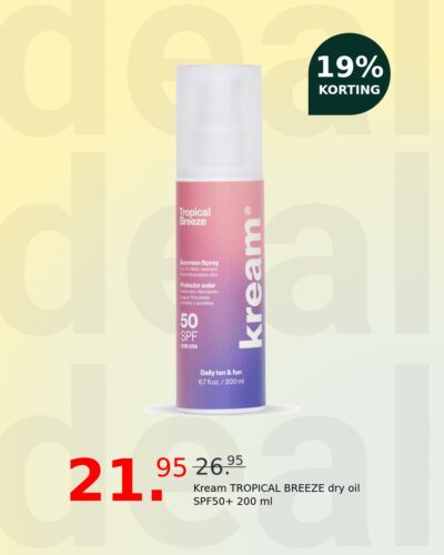 Kream TROPICAL BREEZE dry oil SPF50+ 200 ml