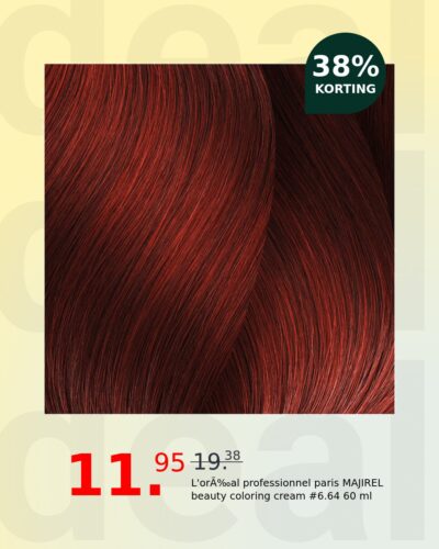 L'orÉal professionnel paris MAJIREL beauty coloring cream #6.64 60 ml