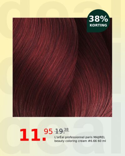 L'orÉal professionnel paris MAJIREL beauty coloring cream #6.66 60 ml