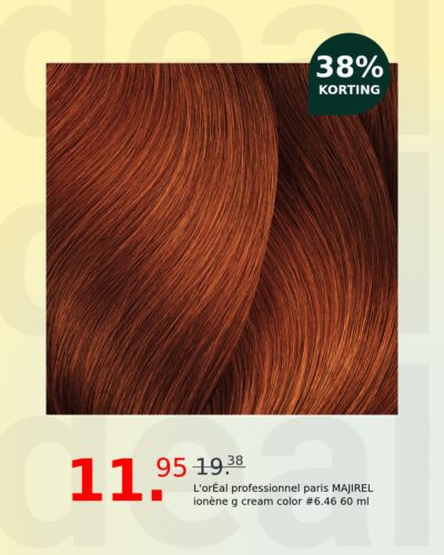 L'orÉal professionnel paris MAJIREL ionène g cream color #6.46 60 ml