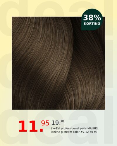 L'orÉal professionnel paris MAJIREL ionène g cream color #7.12 60 ml