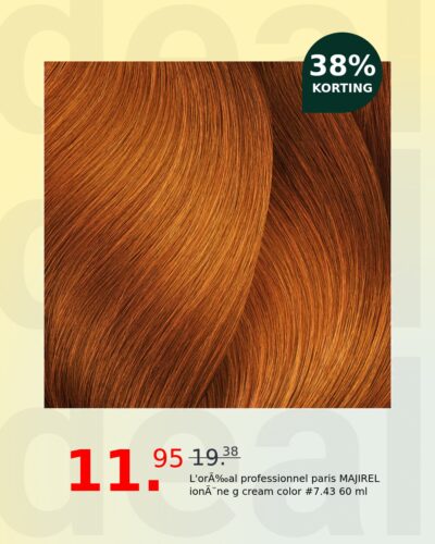 L'orÉal professionnel paris MAJIREL ionène g cream color #7.43 60 ml