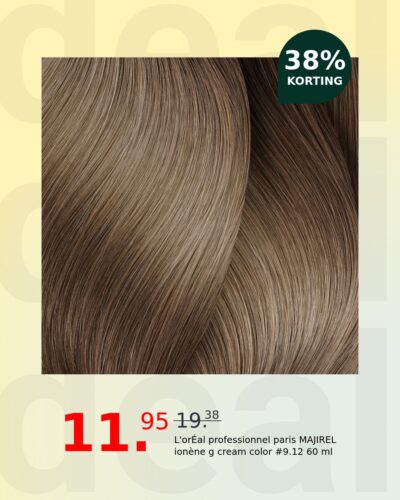 L'orÉal professionnel paris MAJIREL ionène g cream color #9.12 60 ml