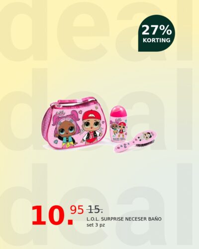 L.O.L. SURPRISE NECESER BAÑO set 3 pz