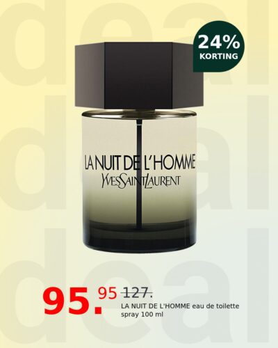 LA NUIT DE L'HOMME eau de toilette spray 100 ml