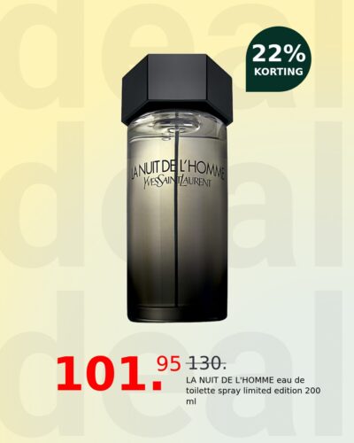 LA NUIT DE L'HOMME eau de toilette spray limited edition 200 ml