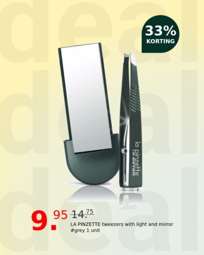 LA PINZETTE tweezers with light and mirror #grey 1 unit