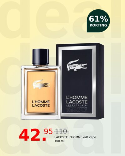 LACOSTE L'HOMME edt vapo 100 ml