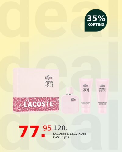 LACOSTE L.12.12 ROSE CASE 3 pcs