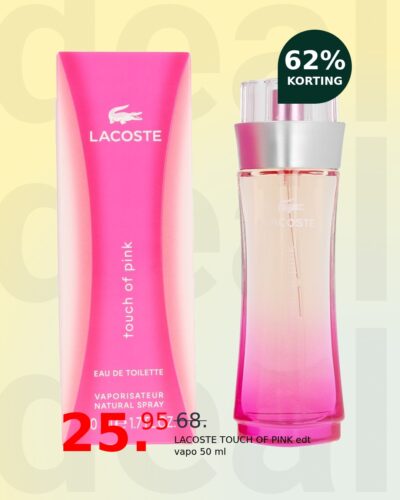 LACOSTE TOUCH OF PINK edt vapo 50 ml