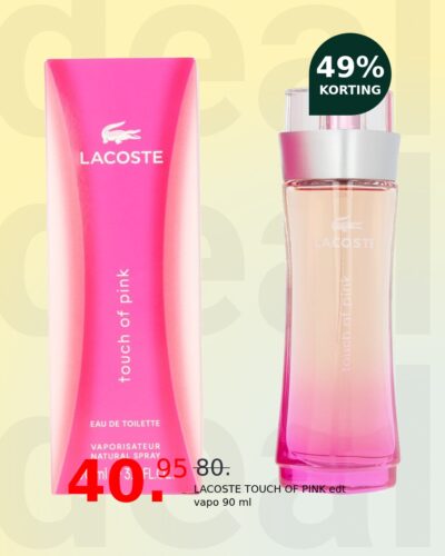 LACOSTE TOUCH OF PINK edt vapo 90 ml
