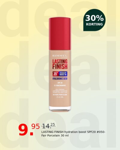 LASTING FINISH hydration boost SPF20 #050-Fair Porcelain 30 ml