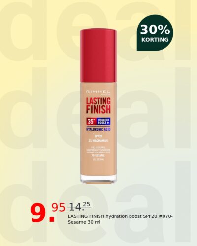 LASTING FINISH hydration boost SPF20 #070-Sesame 30 ml