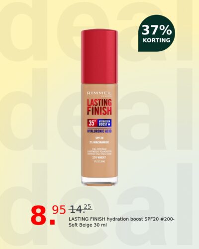 LASTING FINISH hydration boost SPF20 #200-Soft Beige 30 ml