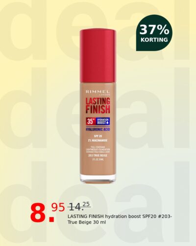 LASTING FINISH hydration boost SPF20 #203-True Beige 30 ml