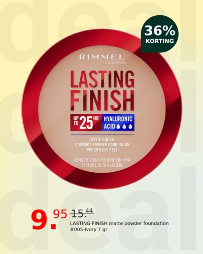 LASTING FINISH matte powder foundation #005-Ivory 7 gr