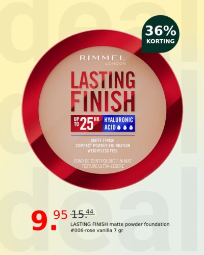 LASTING FINISH matte powder foundation #006-rose vanilla 7 gr