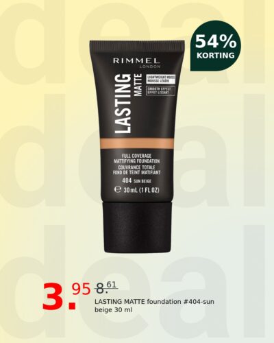 LASTING MATTE foundation #404-sun beige 30 ml
