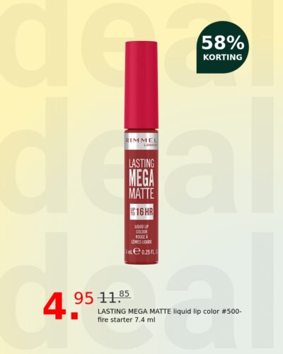 LASTING MEGA MATTE liquid lip color #500-fire starter 7.4 ml