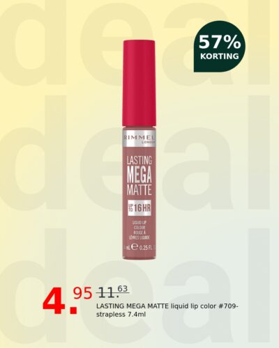LASTING MEGA MATTE liquid lip color #709-strapless 7.4ml