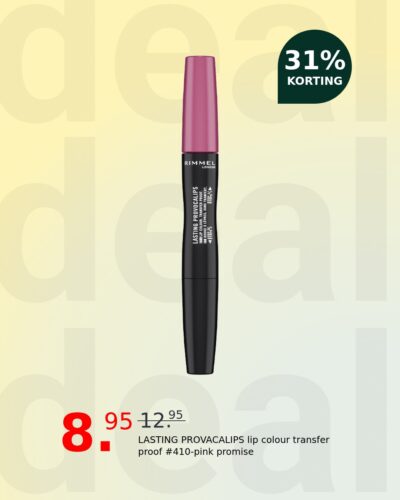 LASTING PROVACALIPS lip colour transfer proof #410-pink promise