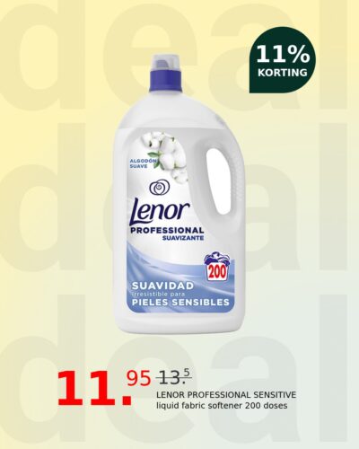LENOR PROFESSIONAL SENSITIVE liquid fabric softener 200 doses