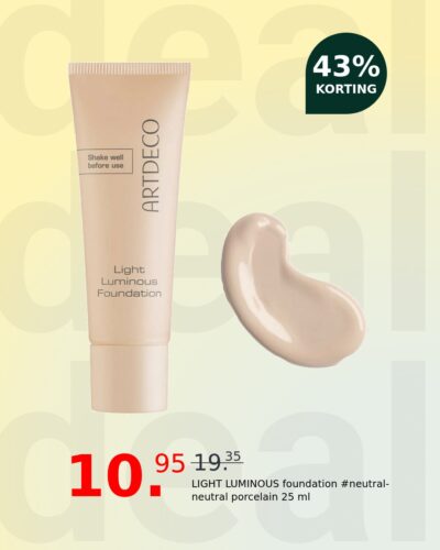 LIGHT LUMINOUS foundation #neutral-neutral porcelain 25 ml