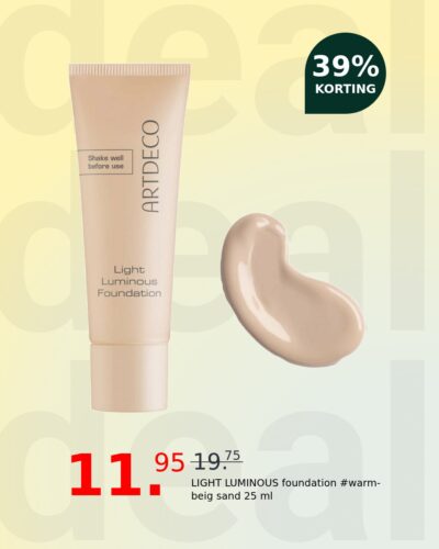 LIGHT LUMINOUS foundation #warm-beig sand 25 ml