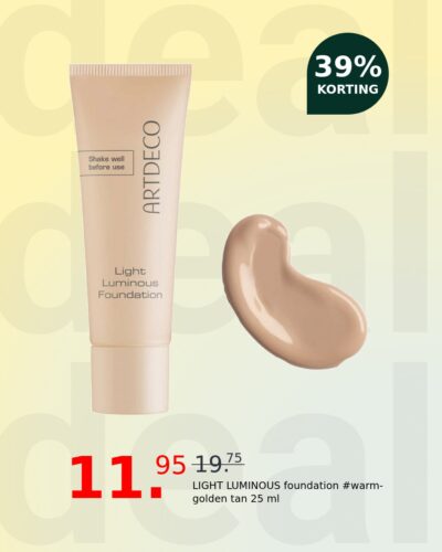 LIGHT LUMINOUS foundation #warm-golden tan 25 ml